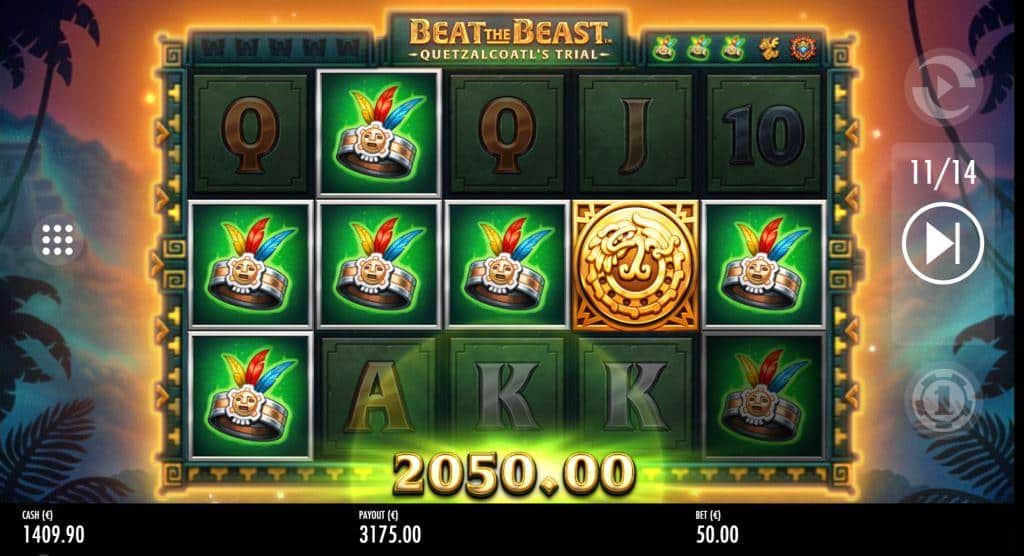 tours gratuits dans la machine à sous Beat the Beast: Quetzalcoatl's Trial