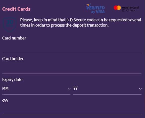 Example How to Add Visa Card