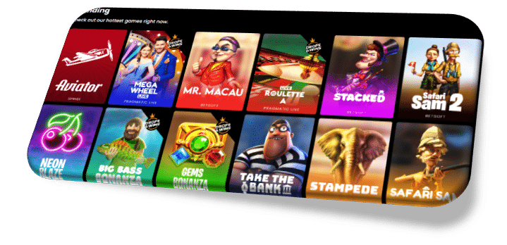 Jeux tendance sur WOW Casino