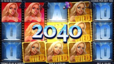 I am playing Bloopers Slot Machine screenshot