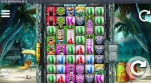 I am playing Nitropolis 3 slot machine screenshot
