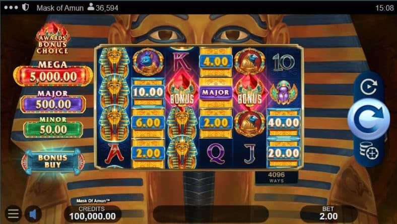 Machine à sous Mask of Amun Jeu gratuit