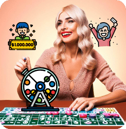 Woman Playing Bingo and the Lottery