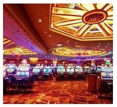 À l'intérieur d'un casino terrestre au Canada
