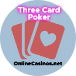 Icône de poker à trois cartes