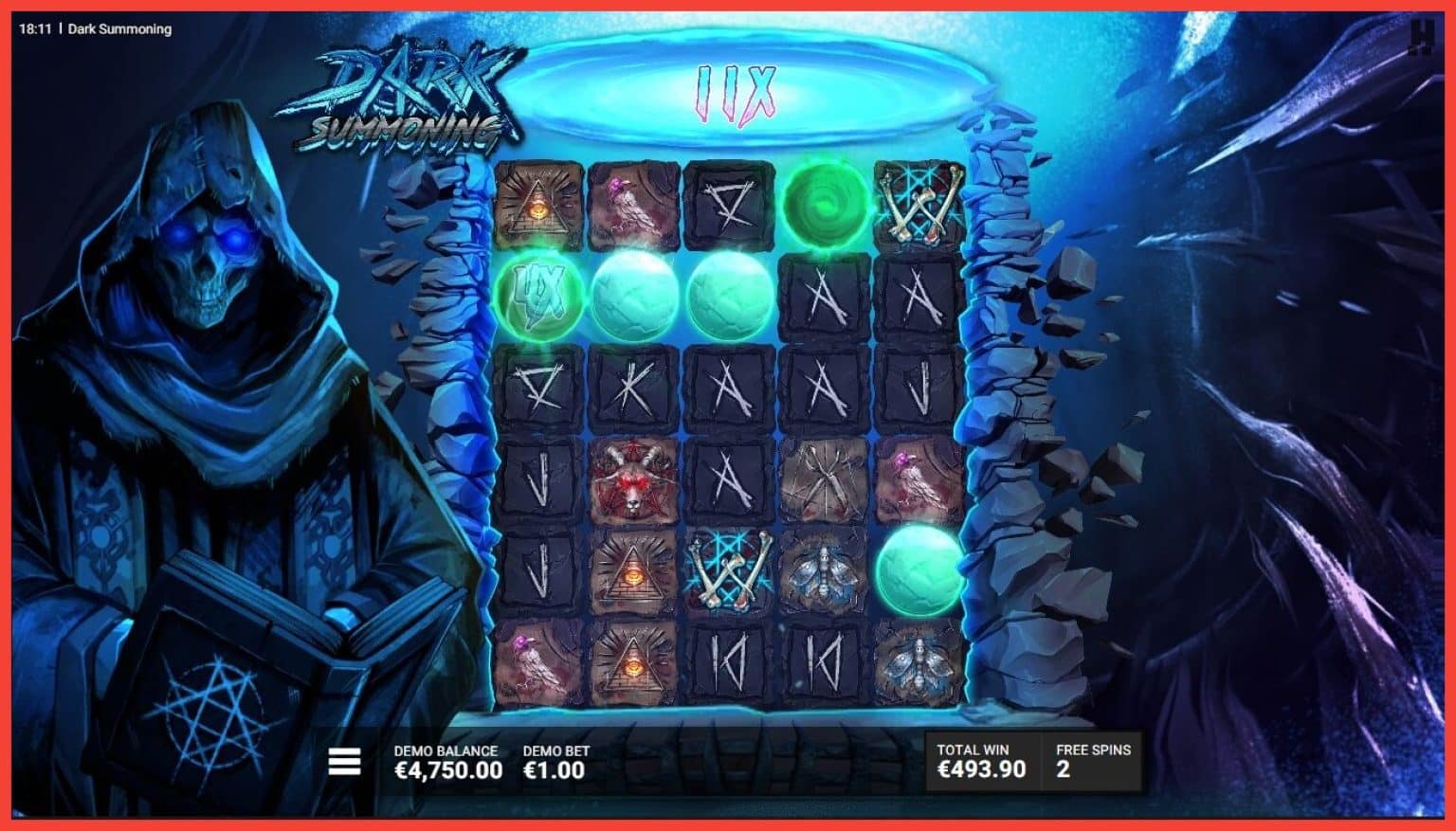 Dark Summoning Slot Free Play Review & Demo Game Play