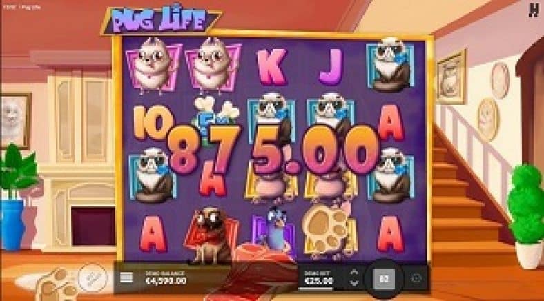 I am Playing Pug Life Slot Machine Screenshot