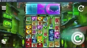 I am playing Gritty Kitty of Nitropolis online slot screenshot