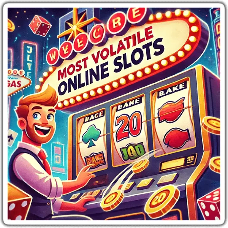 Un homme jouant à l'icône de la machine à sous en ligne la plus volatile