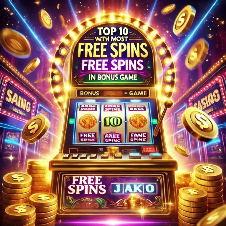 Machine à sous avec texte Free Spins sur l'icône du jeu