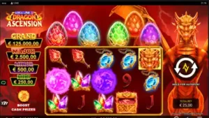 Screenshot of Area Link Dragon Ascension top slot machine